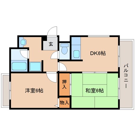 三郷駅 徒歩2分 3階の物件間取画像